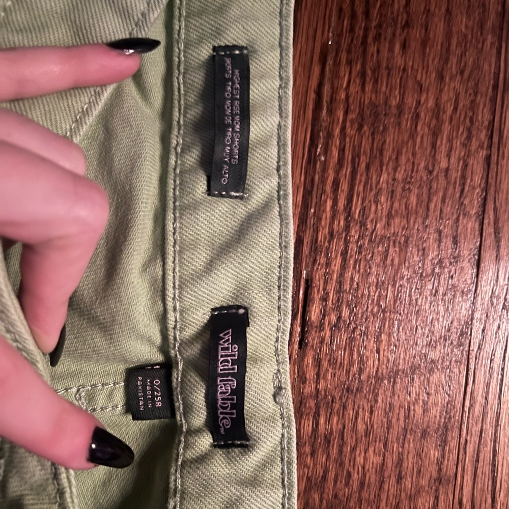 Green shorts, wild fable, practical brand new worn like twice
